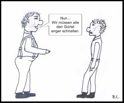 Von Hosenträgerträgern und Gürtelengerschnallern