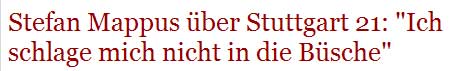 Mappus und S21