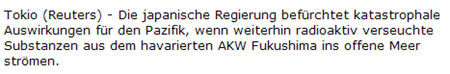 Radioaktiver Ozean Reuters