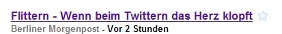 Wenn beim Twittern das Herz klopft