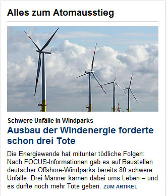 Windenergie ist tödlich!